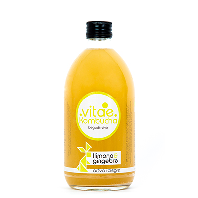 Vitae Kombucha llimona i gingebre 500ml