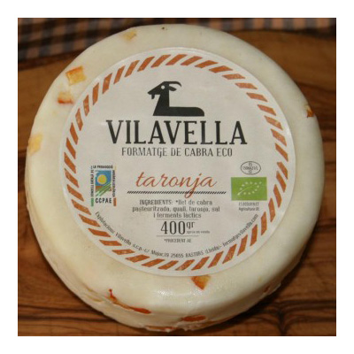 Mig formatge de cabra eco amb taronja 250g