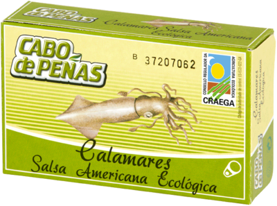 Calamars amb salsa americana eco Cabo de Peñas 111 g