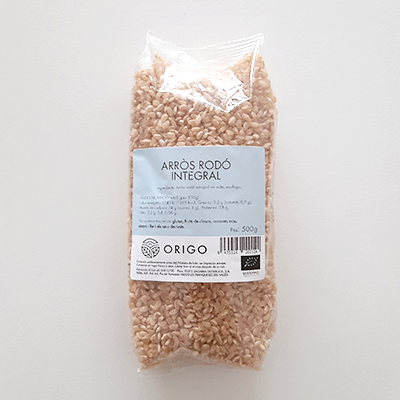 Arròs rodó integral eco Origo 500g