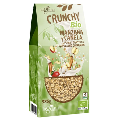 Crunchy civada poma i canyella 375gr