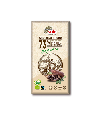 Xocolata negra 73% ECO 100gr Sole