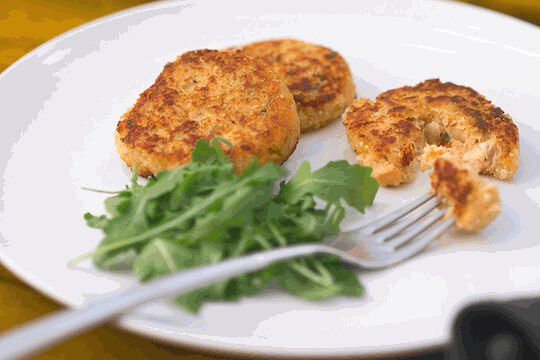 Hamburgueses de salmó i quinoa