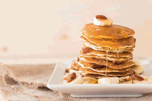 Pancake de poma amb canyella eco