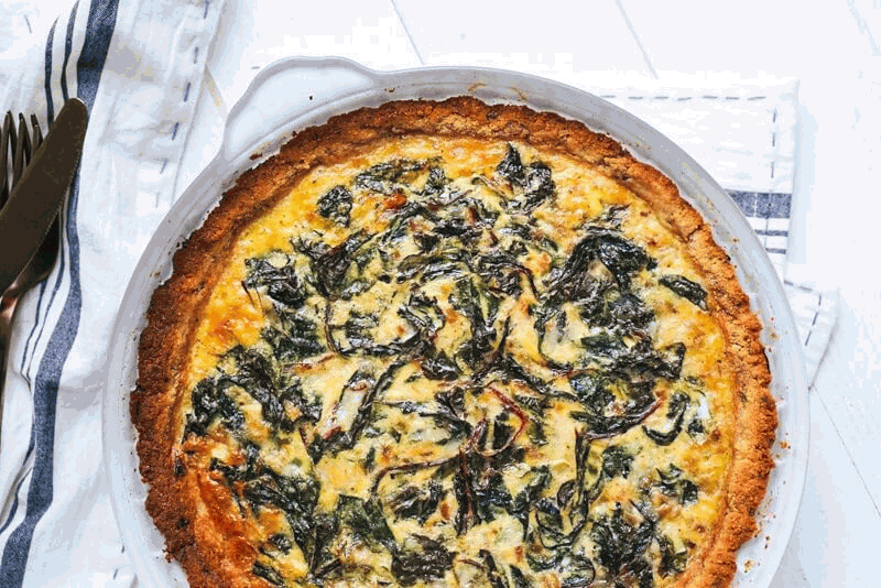 Quiche de bledes ecològiques